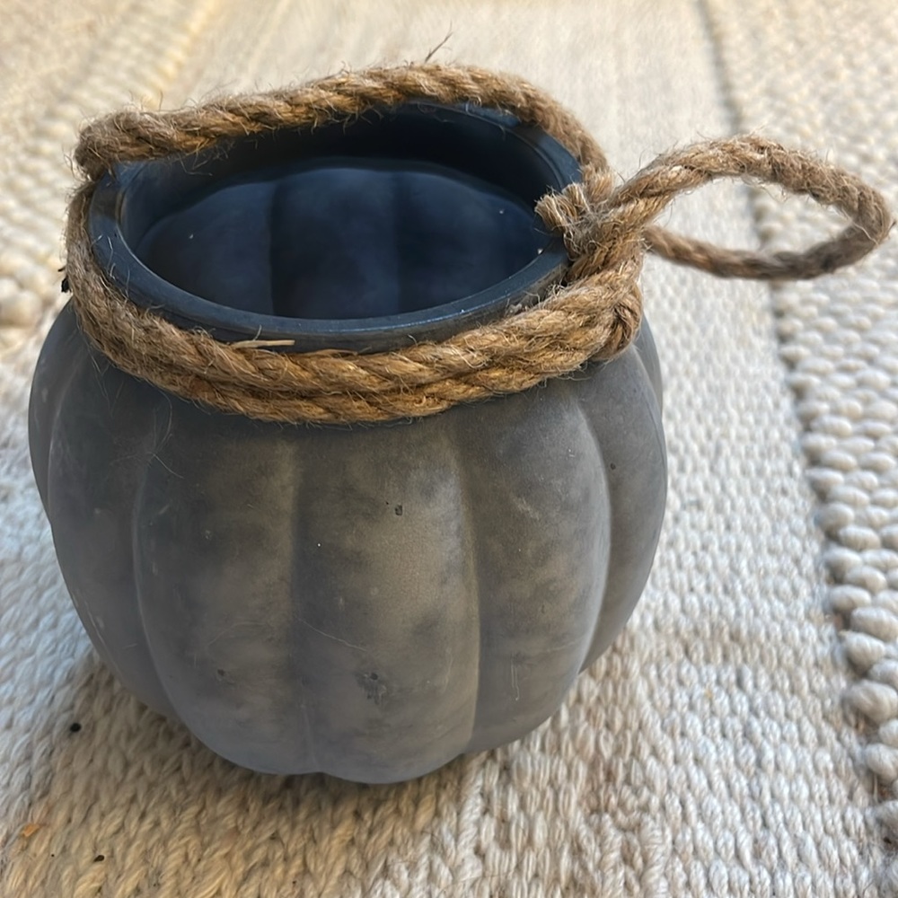 Pumpkin Hanging Lantern/Vase. NWT